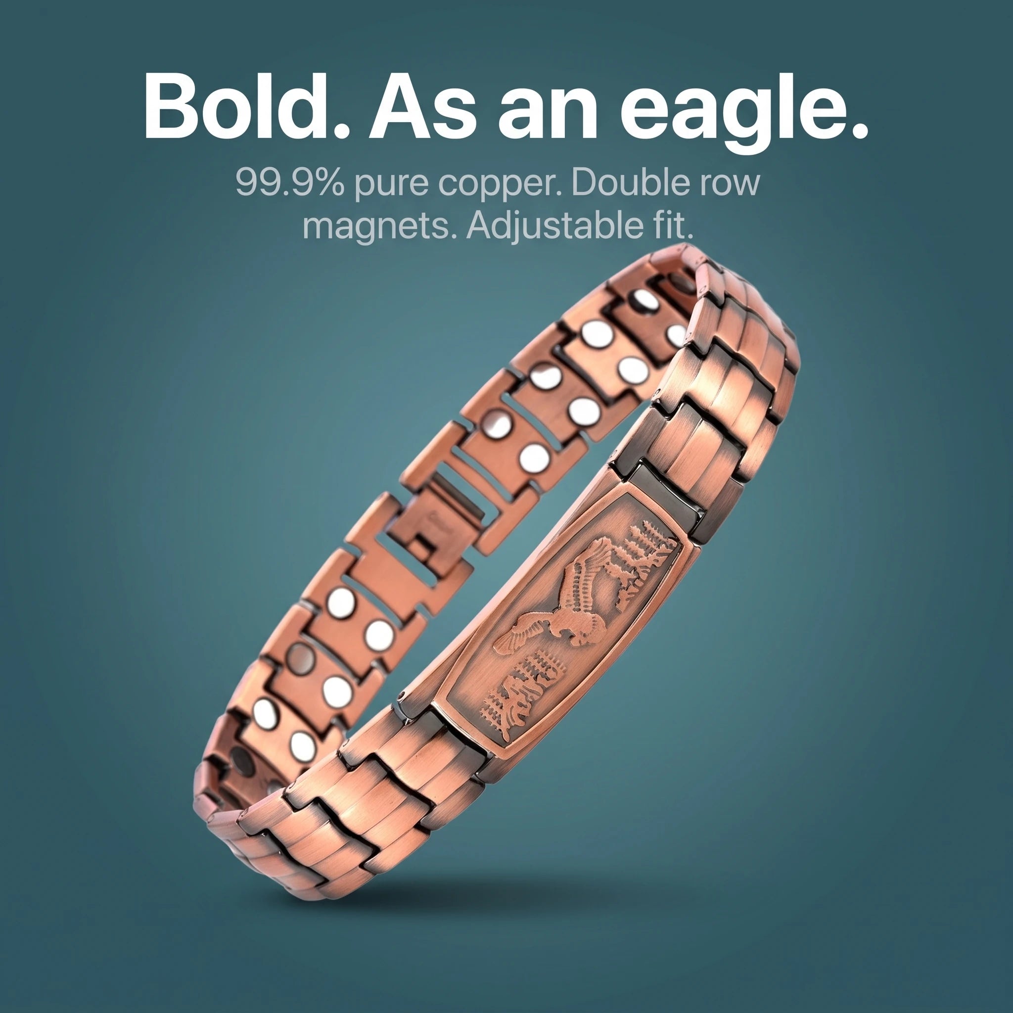MagnetPure Eagle Copper Magnetic Bracelet for Men