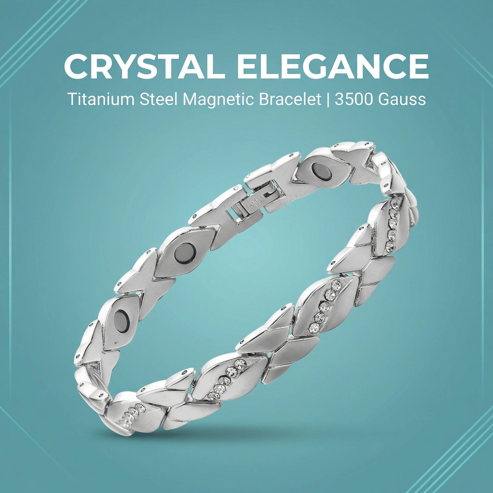 MagnetPure Crystal X-Link Magnetic Bracelet for Women - image 3