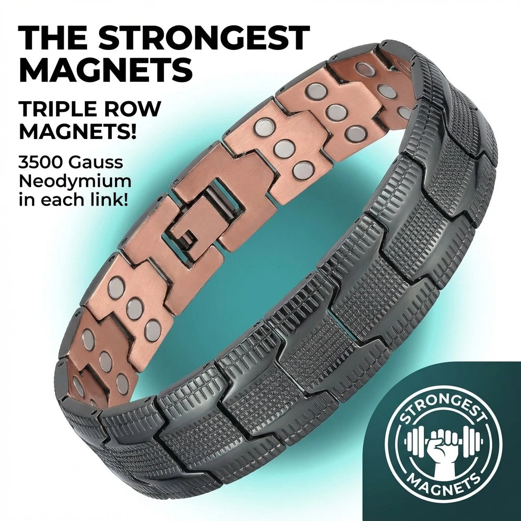 MagnetPure Ultra Black Copper Magnetic Bracelet for Men - image 4