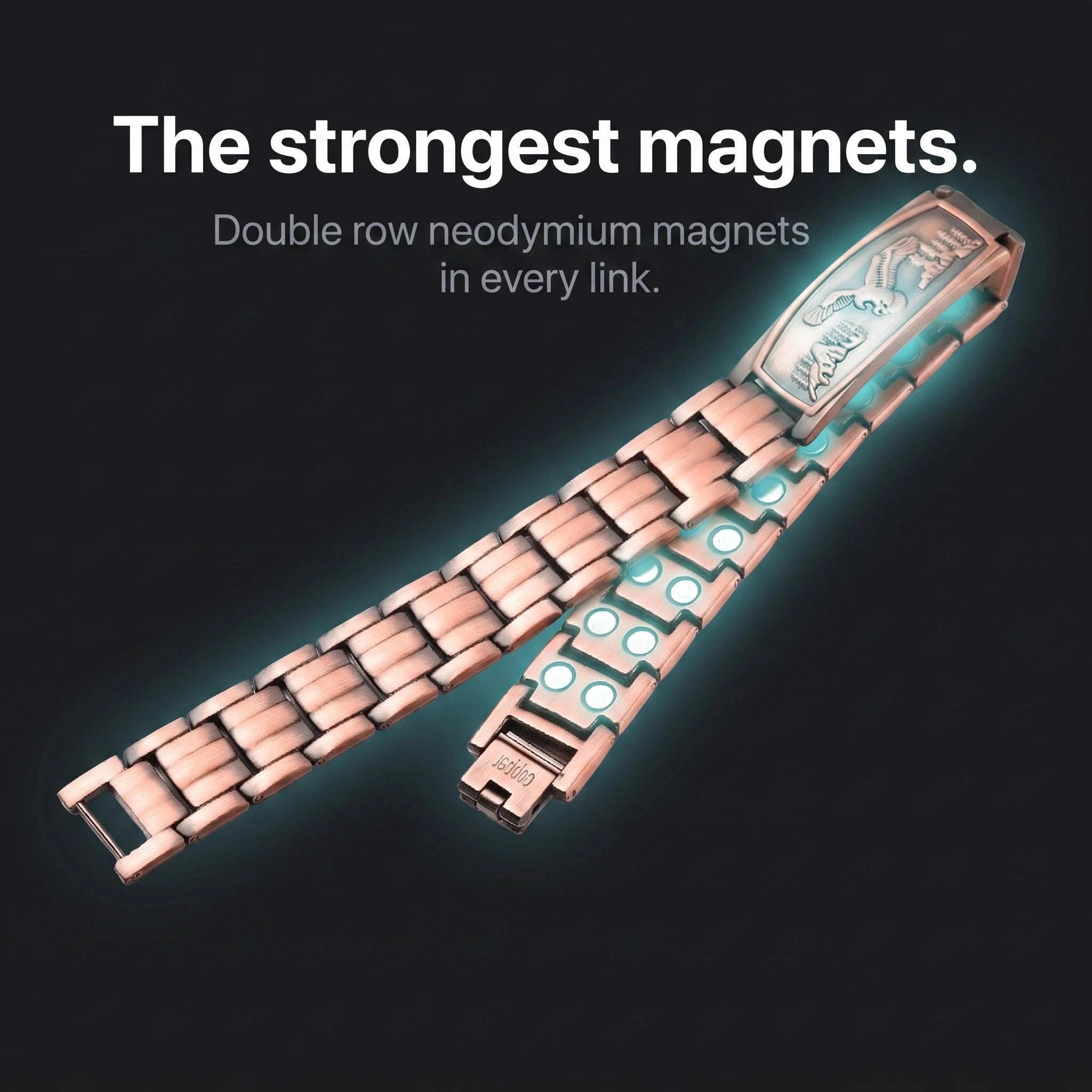 MagnetPure Eagle Copper Magnetic Bracelet for Men