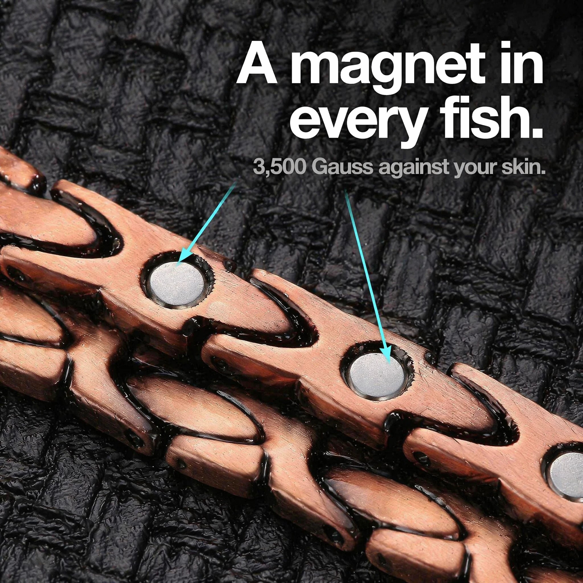 MagnetPure Fish Link Copper Magnetic Bracelet for Women