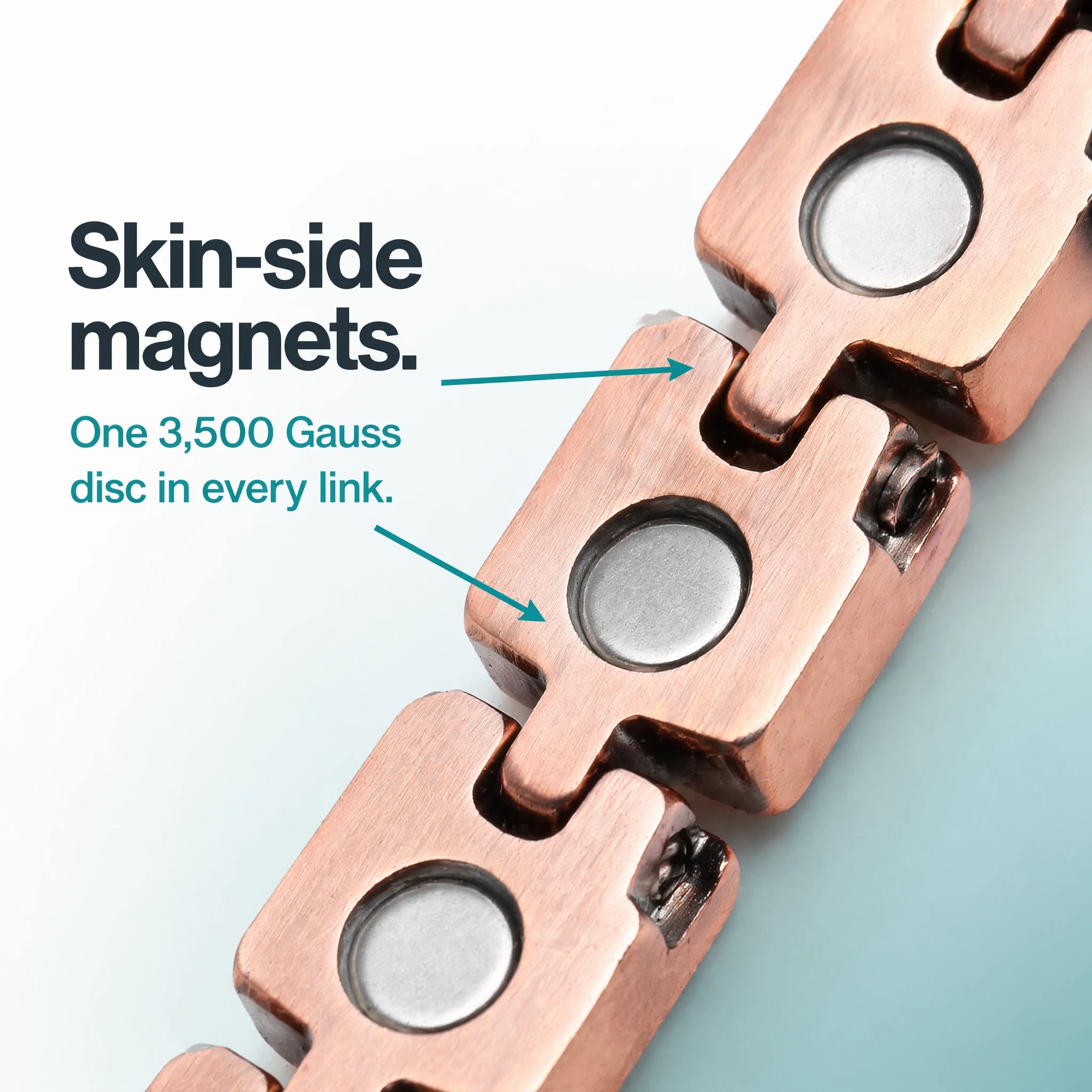 MagnetPure Mosaic Turquoise Copper Magnetic Bracelet for Women