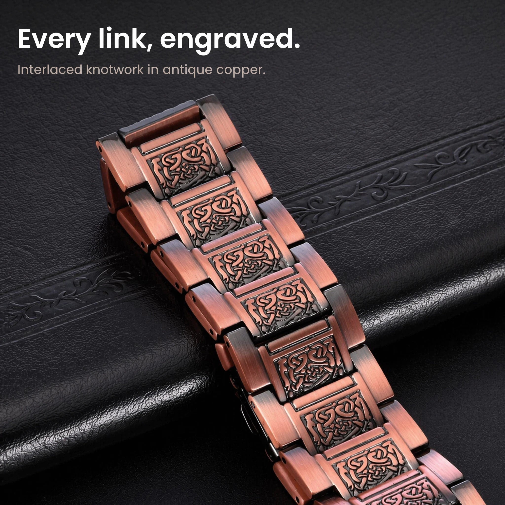 MagnetPure Celtic Knot Copper Magnetic Bracelet for Men