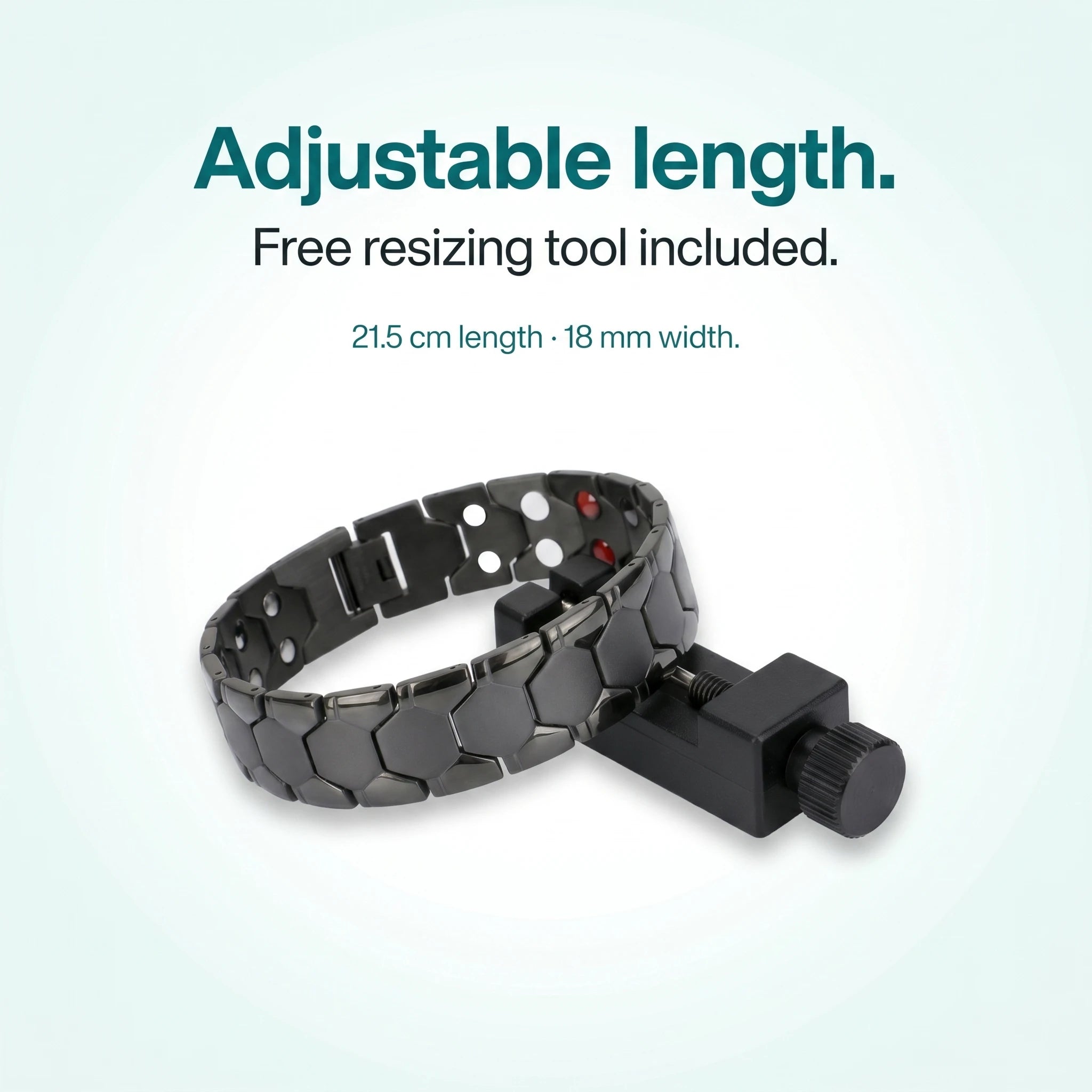 MagnetPure Hexagon Titanium Steel Magnetic Bracelet for Men