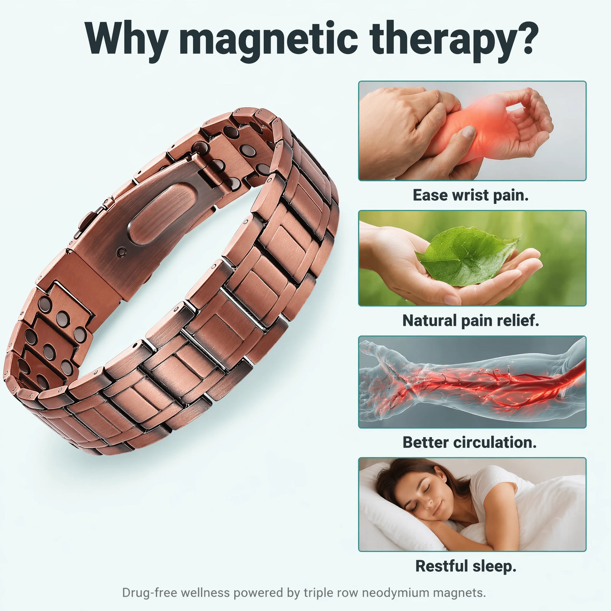 Why magnetic therapy - benefit panels