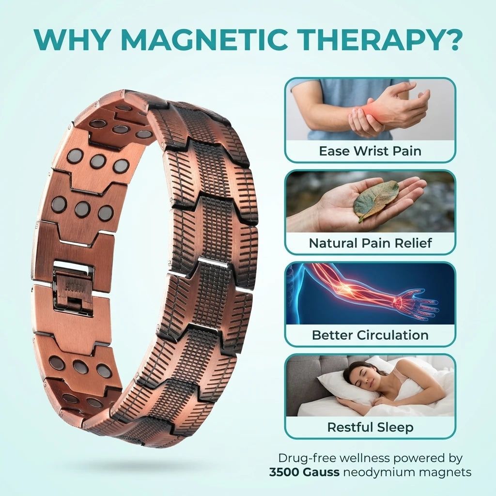 MagnetPure Triple Power Copper Magnetic Bracelet for Men - image 4