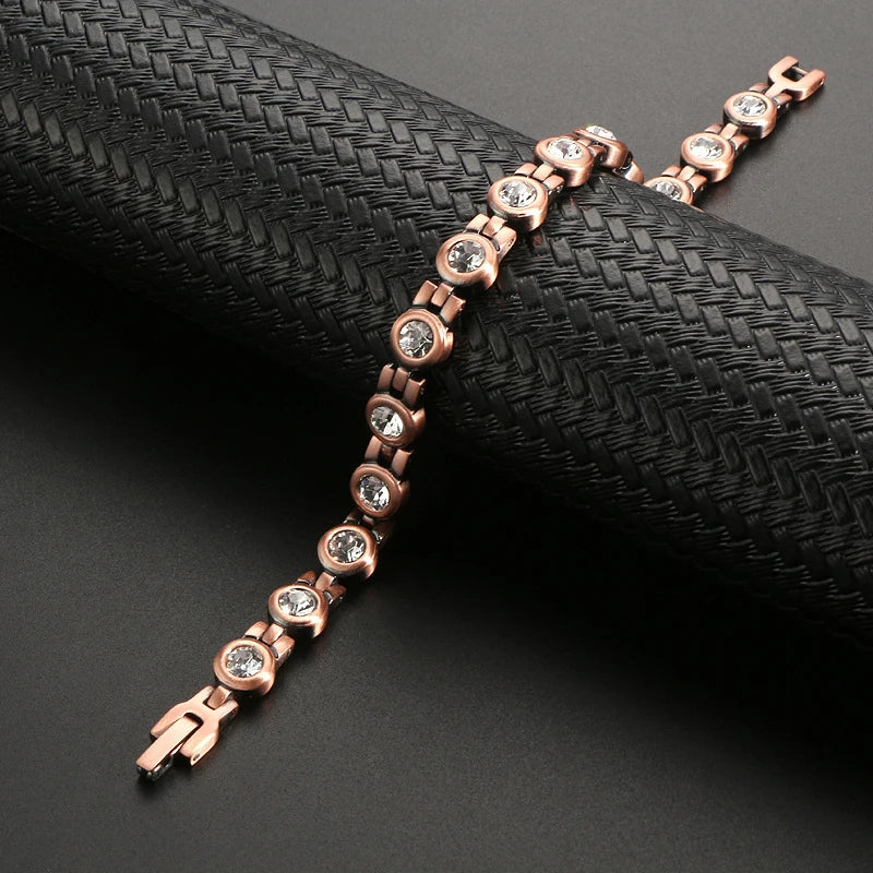 MagnetPure Crystal Tennis Copper Magnetic Bracelet for Women