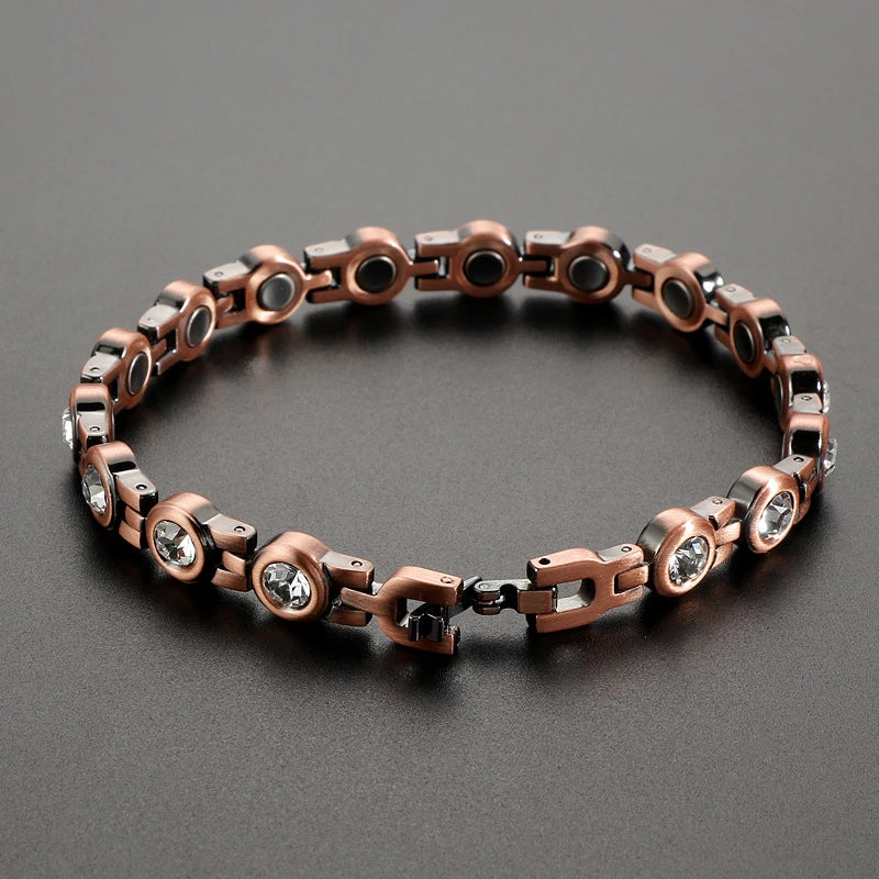 MagnetPure Crystal Tennis Copper Magnetic Bracelet for Women