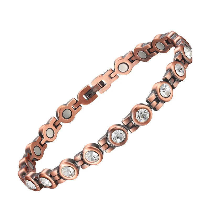MagnetPure Crystal Tennis Copper Magnetic Bracelet for Women