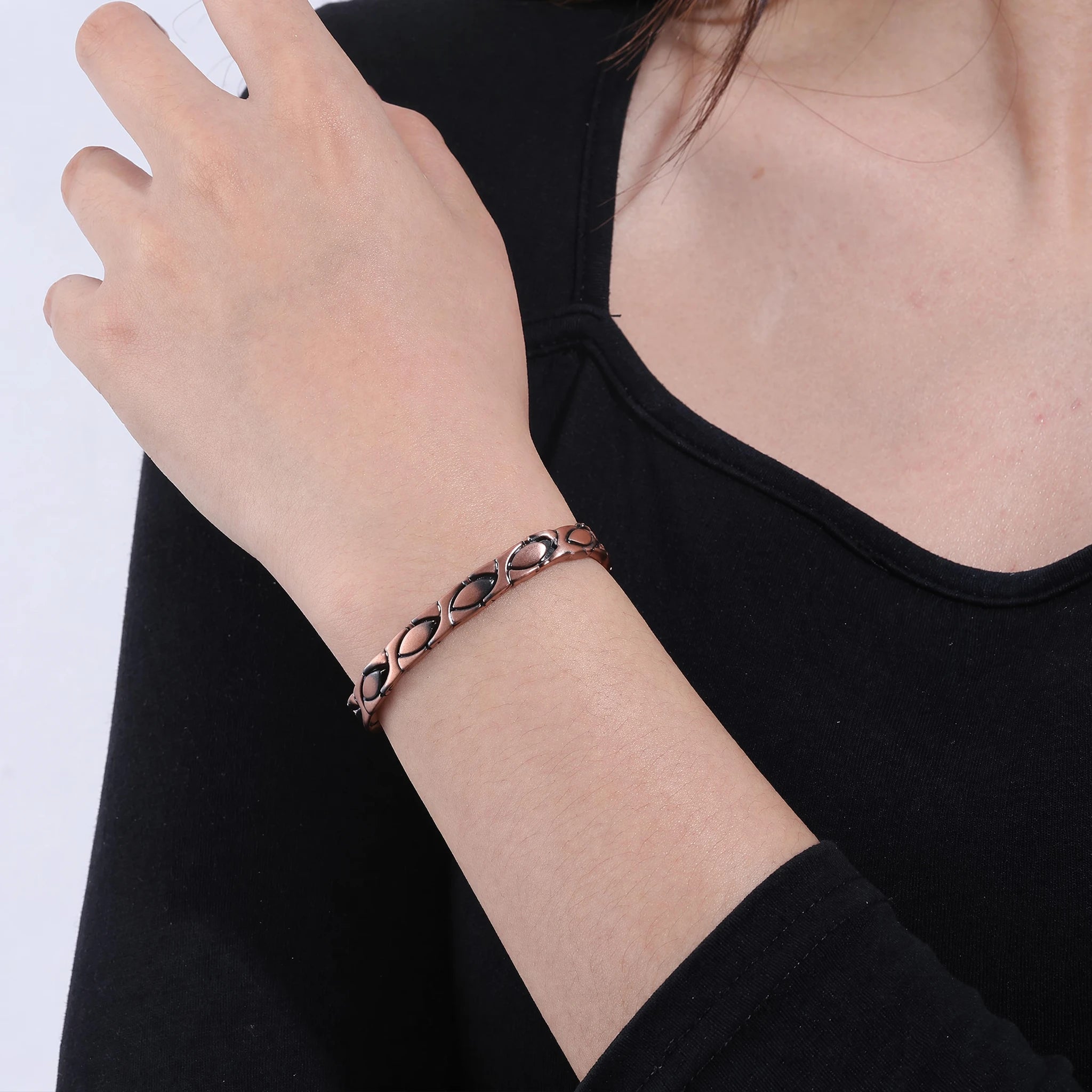 MagnetPure Fish Link Copper Magnetic Bracelet for Women