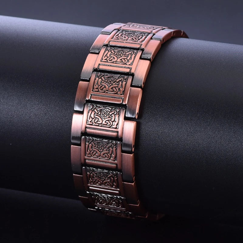 MagnetPure Celtic Knot Copper Magnetic Bracelet for Men