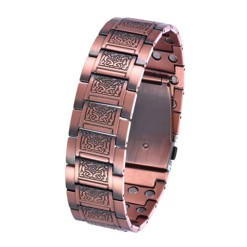 MagnetPure Celtic Knot Copper Magnetic Bracelet for Men