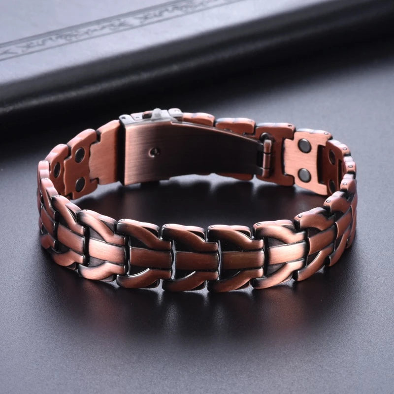 MagnetPure Arrowhead Link Pure Copper Magnetic Bracelet for Men