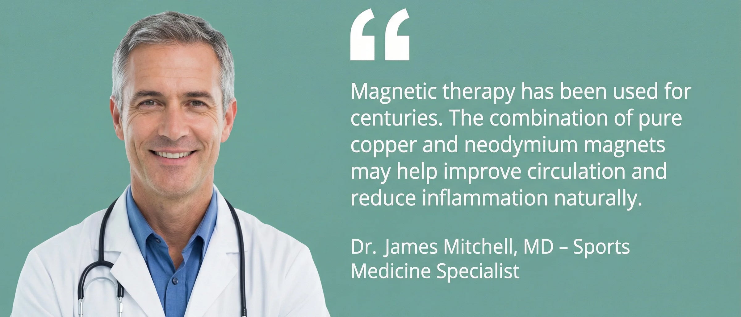 Doctor recommends magnetic therapy for natural pain relief and improved circulation