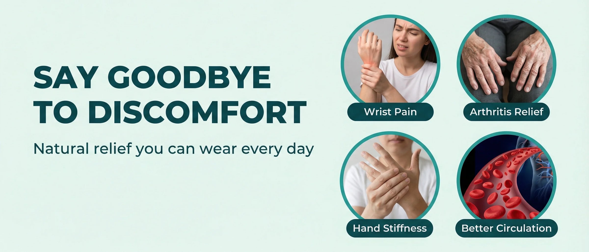 Say goodbye to discomfort - magnetic bracelet helps with wrist pain arthritis     hand stiffness and better circulation