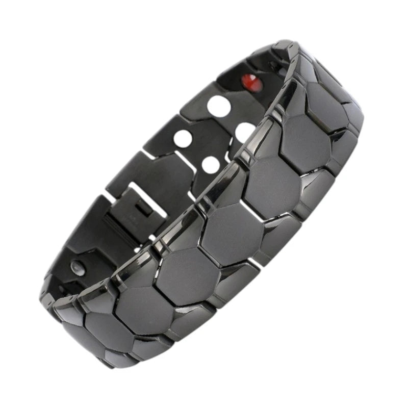 MagnetPure Hexagon Titanium Steel Magnetic Bracelet for Men