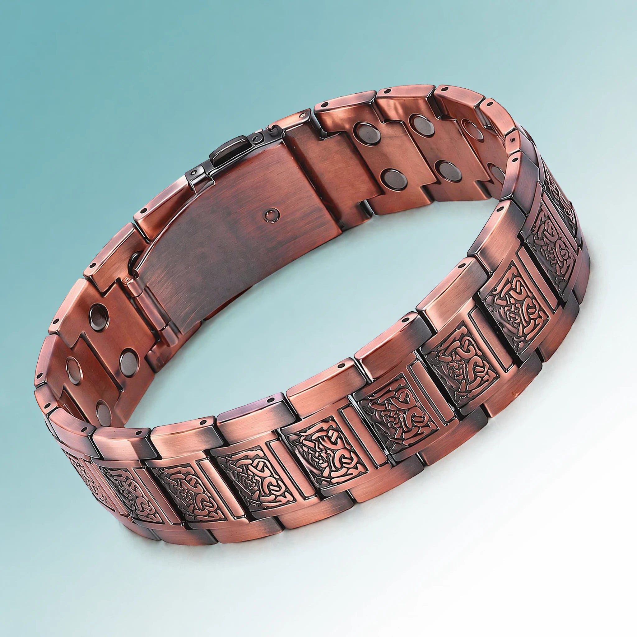 MagnetPure Watchband Triple Row Copper Magnetic Bracelet for Men