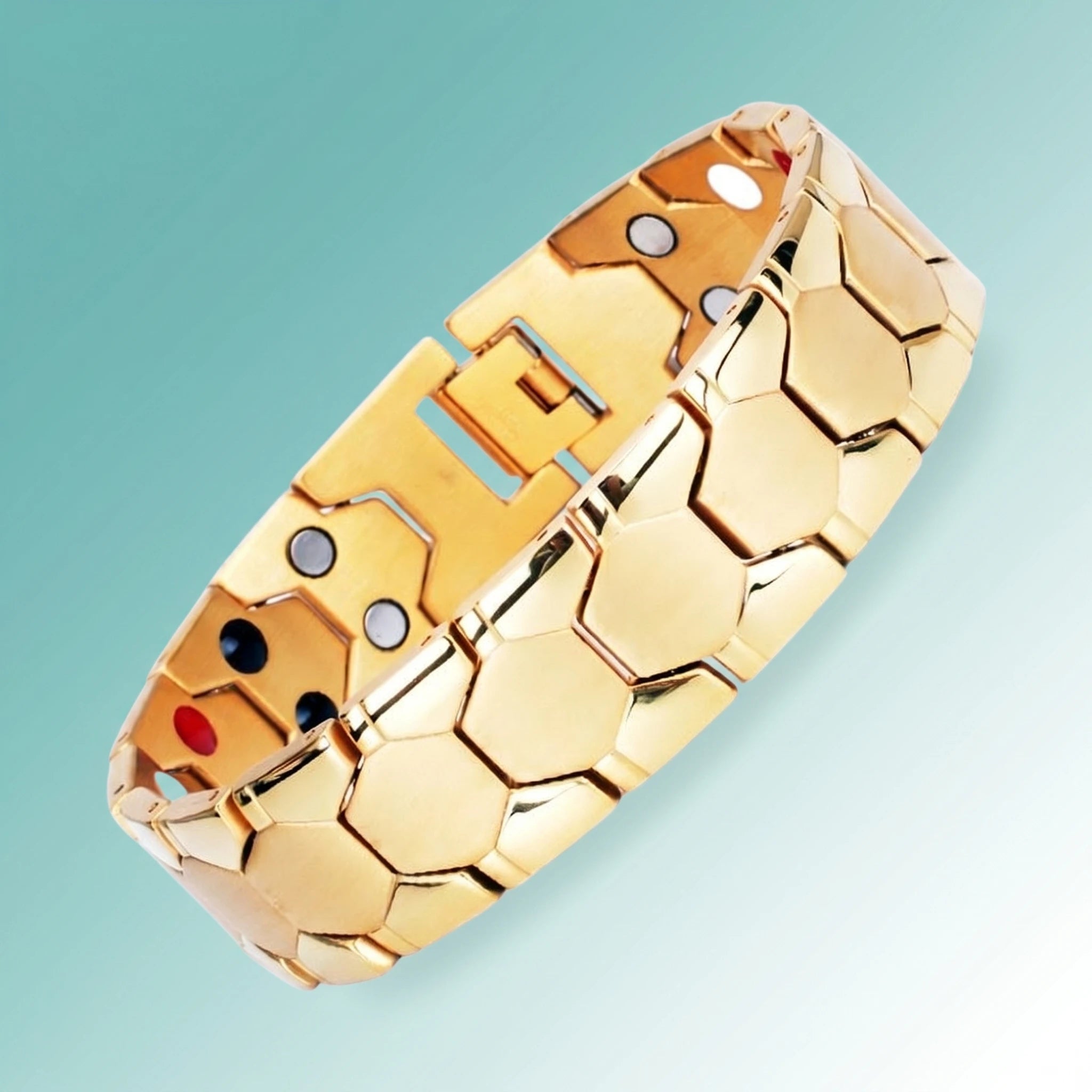 MagnetPure Hexagon Titanium Steel Magnetic Bracelet for Men