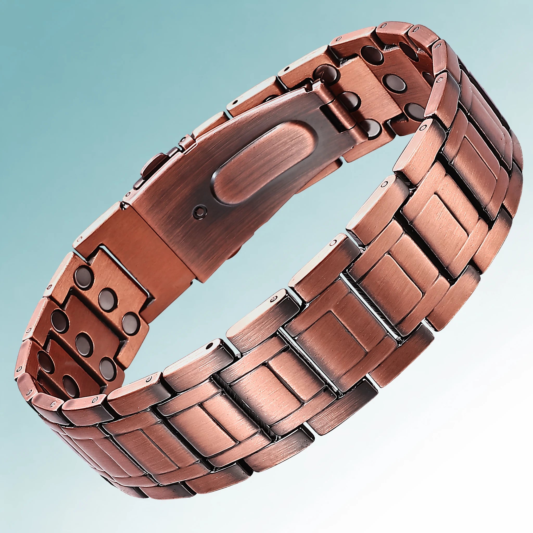 MagnetPure Cross Triple Row Copper Magnetic Bracelet for Men