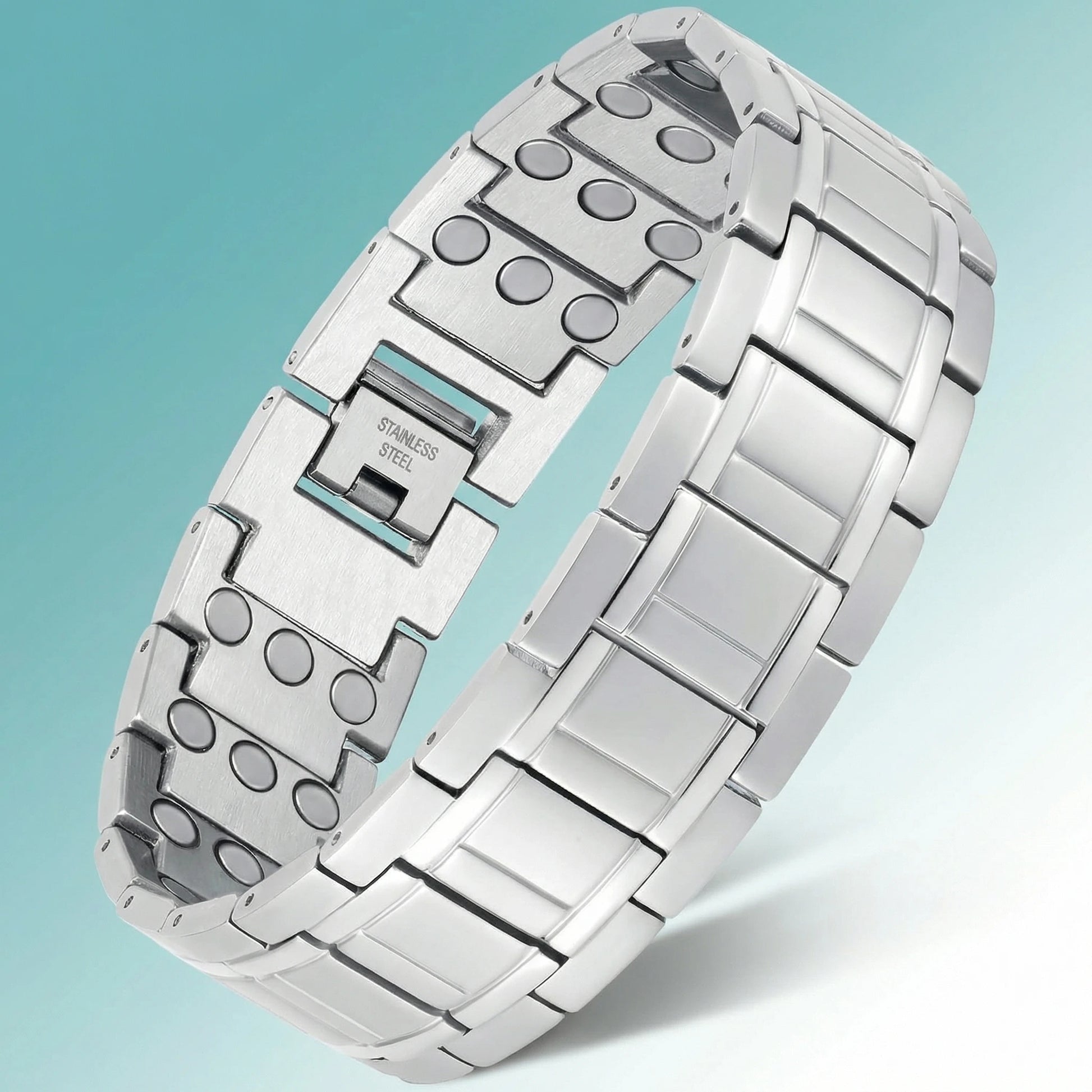 MagnetPure Ultra Wide Titanium Steel Magnetic Bracelet for Men - image 4