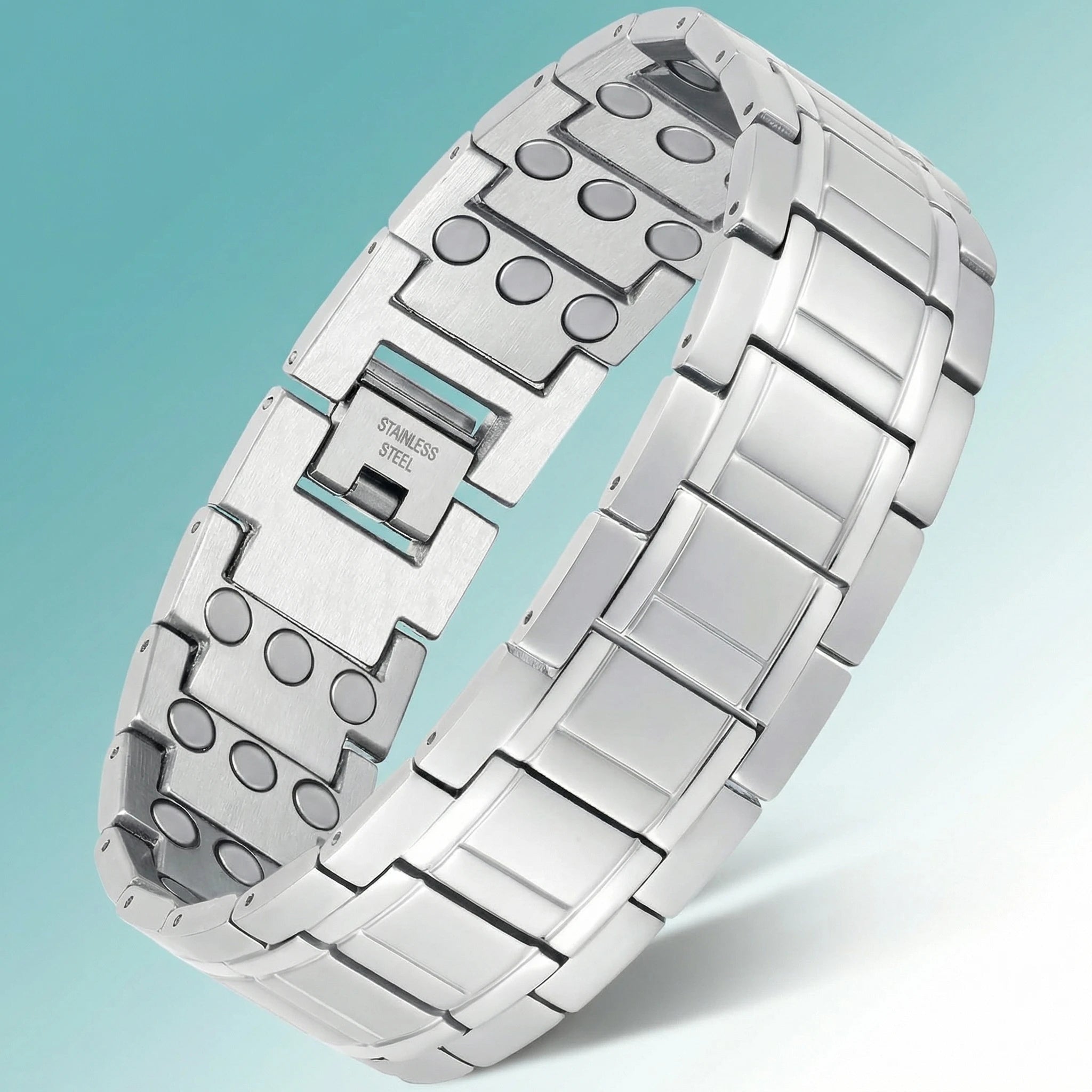 MagnetPure Ultra Wide Titanium Steel Magnetic Bracelet for Men - image 4