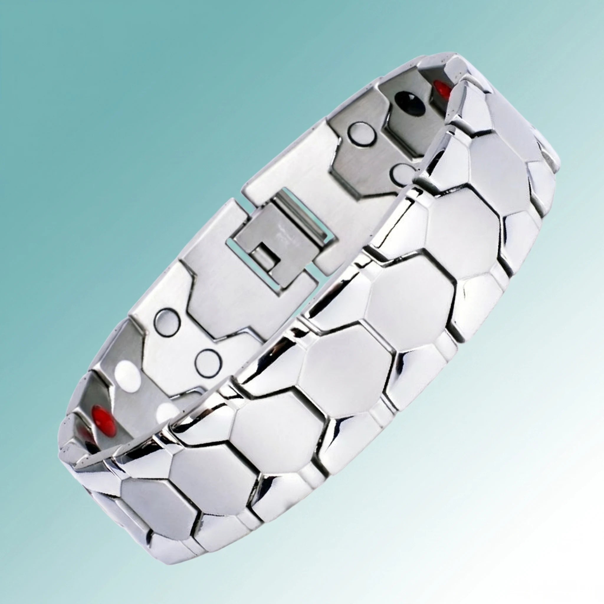 MagnetPure Hexagon Titanium Steel Magnetic Bracelet for Men