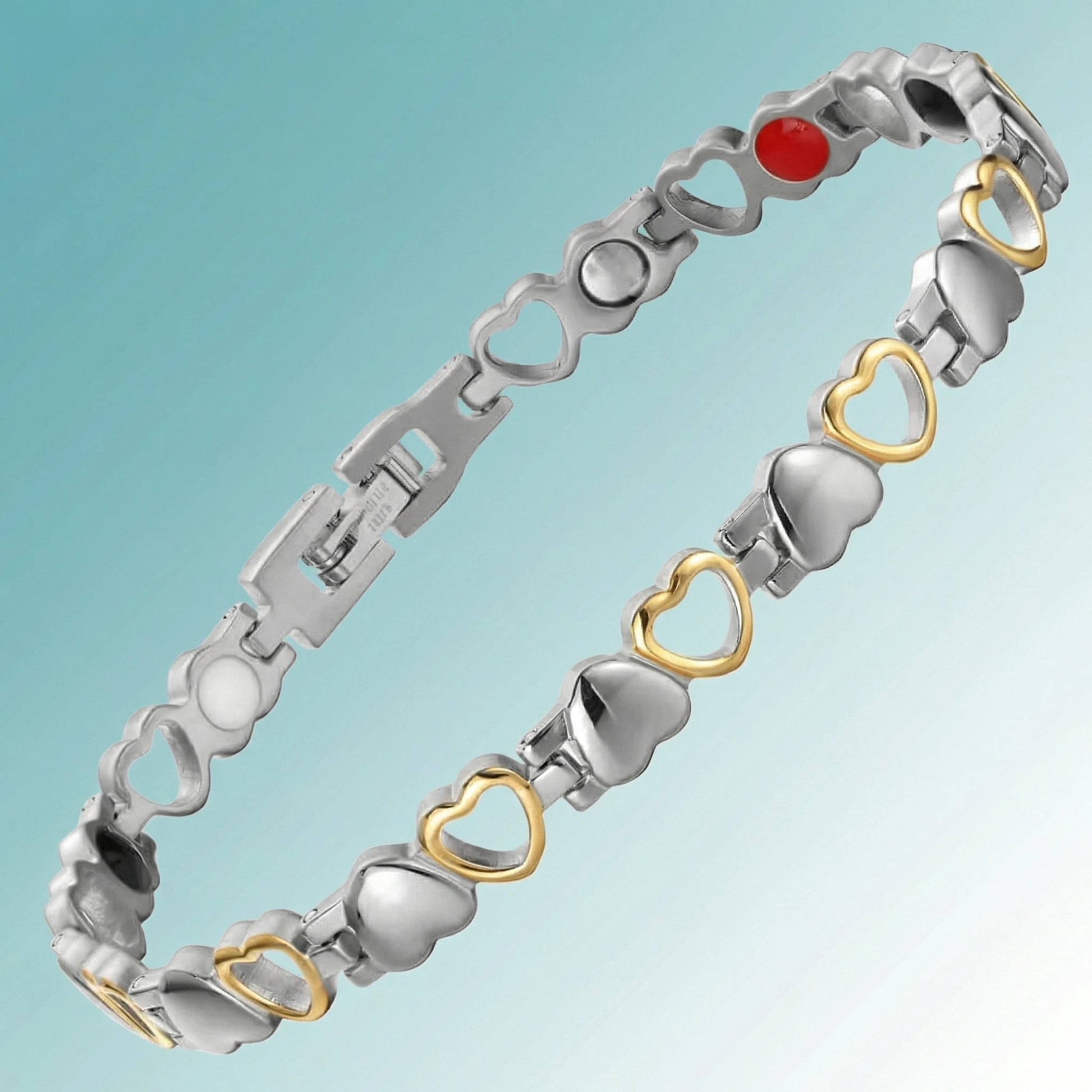 MagnetPure Heart Link Titanium Steel Magnetic Bracelet for Women - image 10
