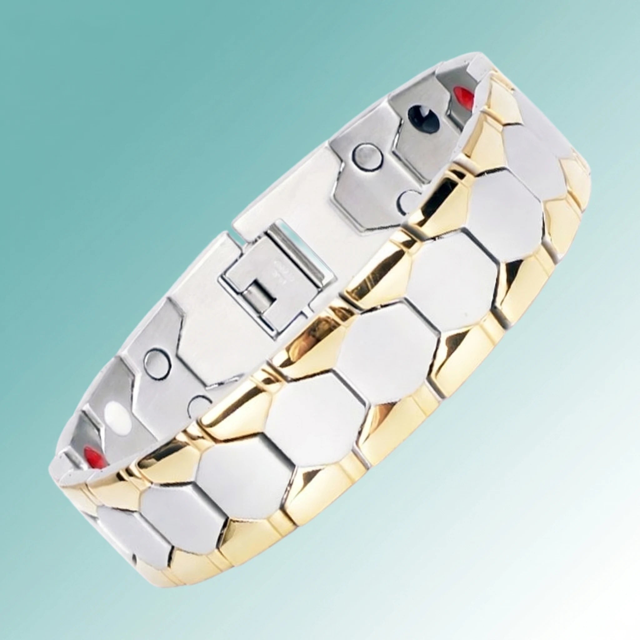 MagnetPure Hexagon Titanium Steel Magnetic Bracelet for Men